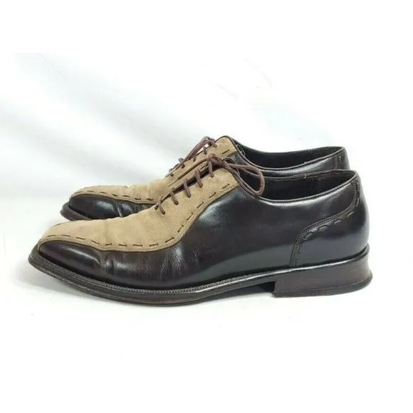 Mezlan Termoli Oxford Dress Shoes Men's Size 9 Leather And Suede Uppers