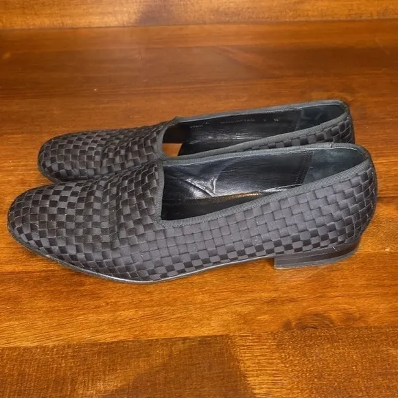 MEZLAN Tuxedo Woven Silk Formal unisex Dress Loafer Shoe Unisex mens 9 womens 10