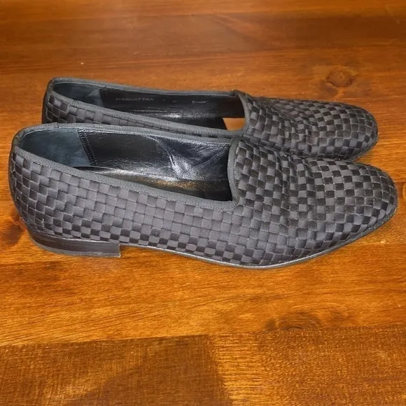 MEZLAN Tuxedo Woven Silk Formal unisex Dress Loafer Shoe Unisex mens 9 womens 10