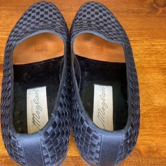 MEZLAN Tuxedo Woven Silk Formal unisex Dress Loafer Shoe Unisex mens 9 womens 10