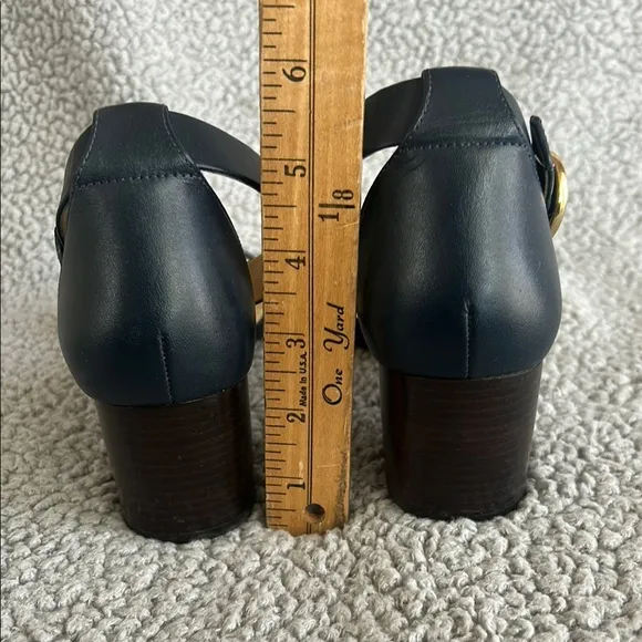 Michael Kors Black and Tan Heels Ankle-Strap Sandals