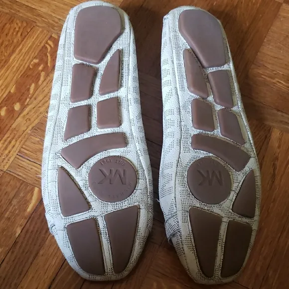 Michael Kors White Ballet Flats