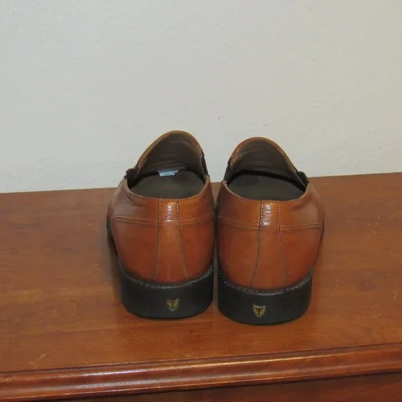 Michael Toschi MARIO Brown Leather Dress Shoes Carbonlite Insole Mens Size 10