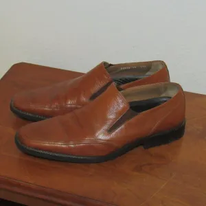 Michael Toschi MARIO Brown Leather Dress Shoes Carbonlite Insole Mens Size 10