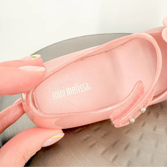 Mini Melissa Pink Floral Sandals
