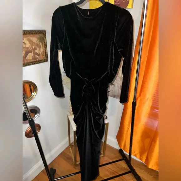 Misa Los Angeles Velvet Like Dress size XS