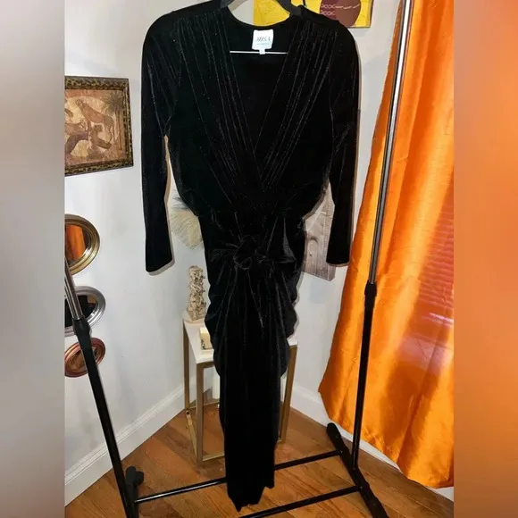 Misa Los Angeles Velvet Like Dress size XS