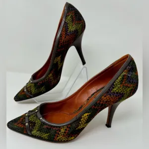 Missoni Corduroy Heel Pumps Shoes