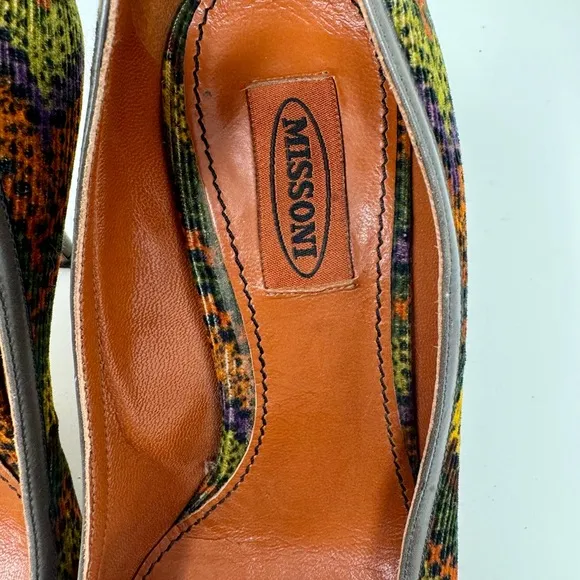 Missoni Corduroy Heel Pumps Shoes