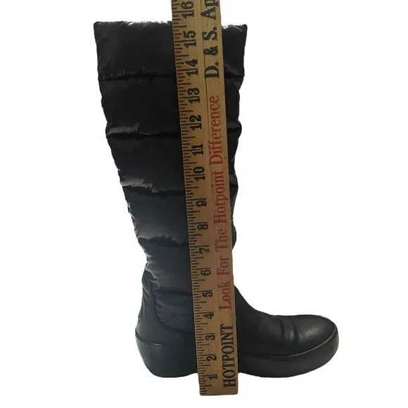 Moncler Womens Puffer High‎ Top Pull On Boots Size 36 USED Winter