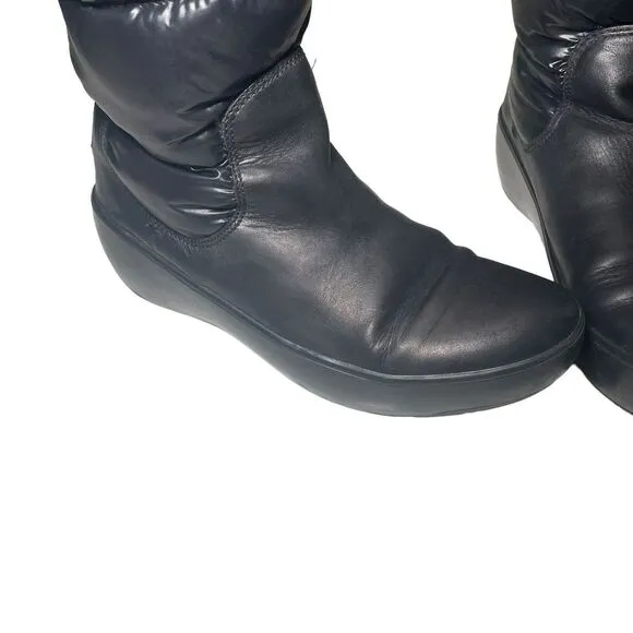 Moncler Womens Puffer High‎ Top Pull On Boots Size 36 USED Winter