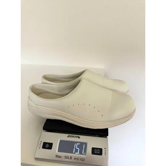 Moonstar 810s ET004 CAF 3E Synthetic Leather Shoes Slip On Off White Women's 8