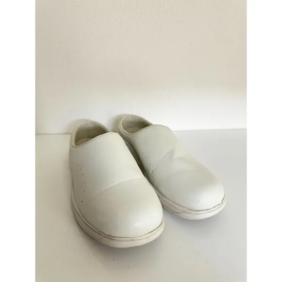 Moonstar 810s ET004 CAF 3E Synthetic Leather Shoes Slip On Off White Women's 8