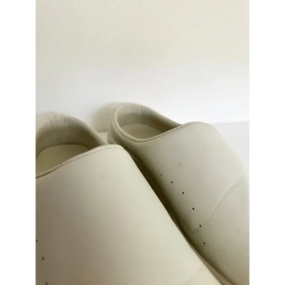 Moonstar 810s ET004 CAF 3E Synthetic Leather Shoes Slip On Off White Women's 8