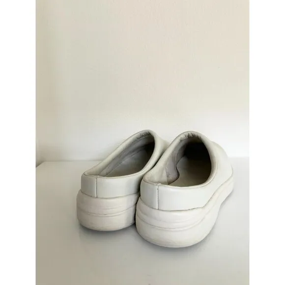 Moonstar 810s ET004 CAF 3E Synthetic Leather Shoes Slip On Off White Women's 8