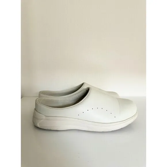 Moonstar 810s ET004 CAF 3E Synthetic Leather Shoes Slip On Off White Women's 8