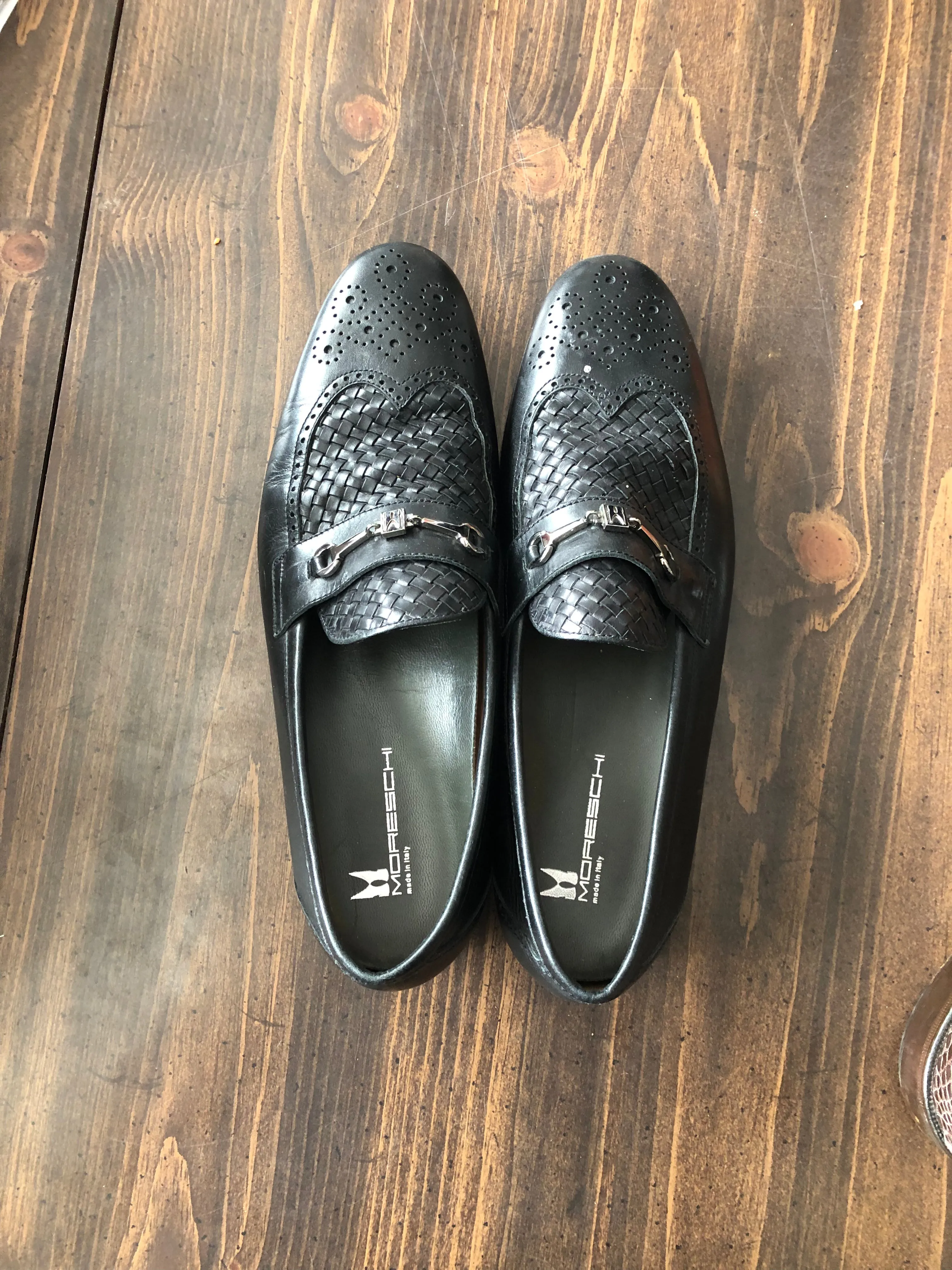 Moreschi Black Italian Loafers