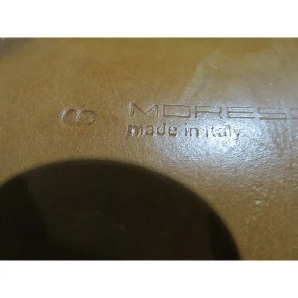MORESCHI OF ITALY GENUINE OSTRICH SKIN BRASS BOOT TAN OXFORD LOAFERS DRESS SHOES