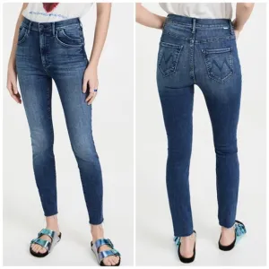 MOTHER Jeans THE STASH SWOONER ANKLE FRAY in Chick Flick