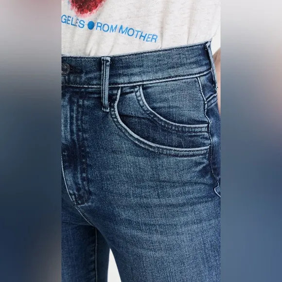 MOTHER Jeans THE STASH SWOONER ANKLE FRAY in Chick Flick
