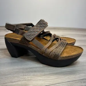 Naot Relate Womens Size 10 - 10.5 41 Brown Casual Ankle Strap Block Heel Sandals