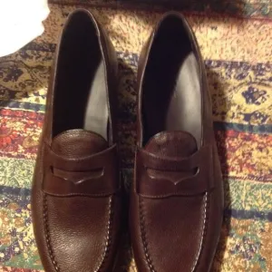 Nettleton Men's Alicante Dark Brown Leather Loafers 11.5D(EU 44.5) New in Box.