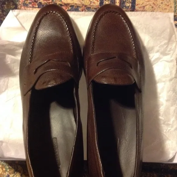 Nettleton Men's Alicante Dark Brown Leather Loafers 11.5D(EU 44.5) New in Box.