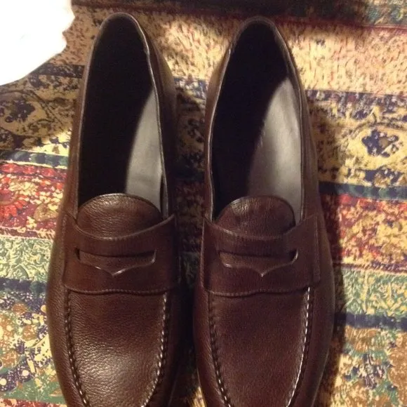 Nettleton Men's Alicante Dark Brown Leather Loafers 11.5D(EU 44.5) New in Box.