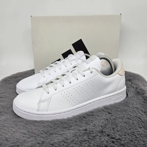 New adidas Advantage 'White Putty Mauve' Women's Shoes Size 8.5
