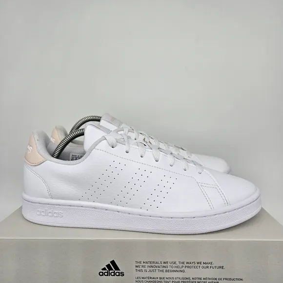 New adidas Advantage 'White Putty Mauve' Women's Shoes Size 8.5