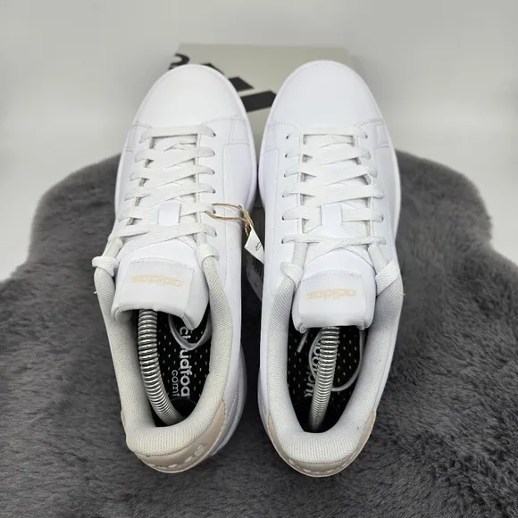 New adidas Advantage 'White Putty Mauve' Women's Shoes Size 8.5