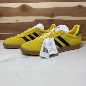 NEW - Adidas Gazelle Jamaica Football Federation Yellow Suede Sneakers US 9.5
