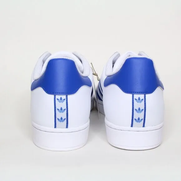 New Adidas Superstar Cloud White / Blue Men's Casual Shoes Size 12 IG9368