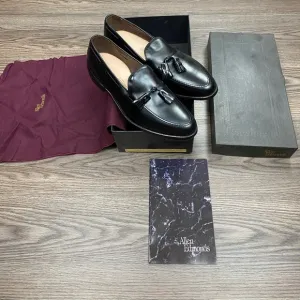 NEW Allen Edmonds Grayson Black Tassel Loafers 10.5 E