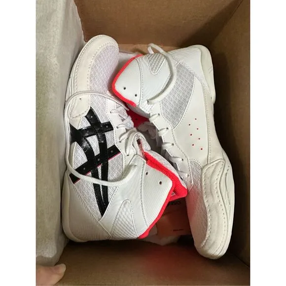 New Asics Matflex 7 White Diva Pink Wrestling Shoes Sneakers 10