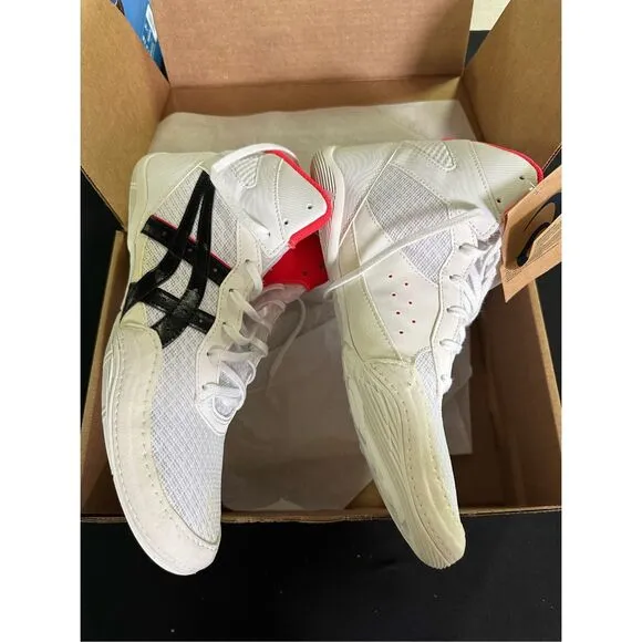 New Asics Matflex 7 White Diva Pink Wrestling Shoes Sneakers 10