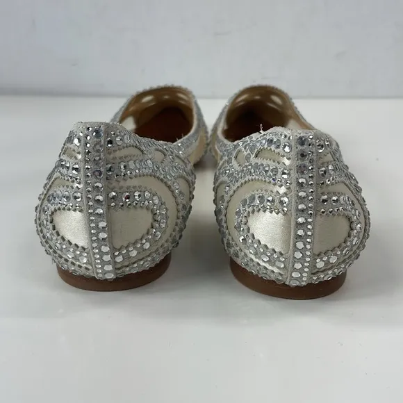 New Badgley Mischka Gigi Flats Wedding Formal Size 8