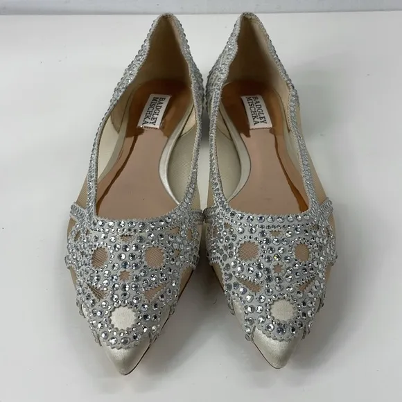 New Badgley Mischka Gigi Flats Wedding Formal Size 8