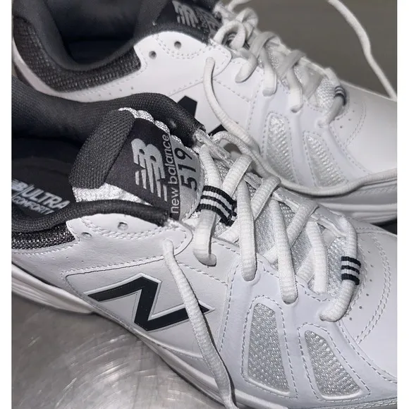 New Balance 519 Men's Size 8 Shoes Medium Width White Grey Sneakers MX519WG2
