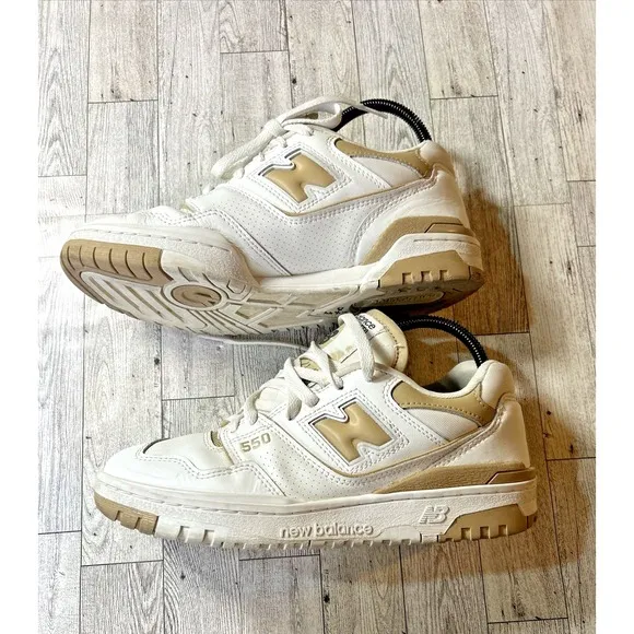 New Balance 550 Casual Shoes Sneakers Women's Incense Khaki Tan Athletic Size 9