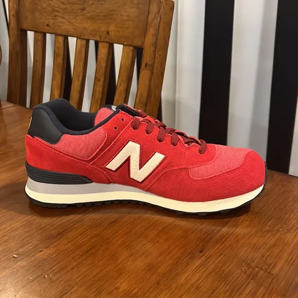 New Balance 574 ML574PRD varsity pack shoes sneakers red new Mens Size 9.5