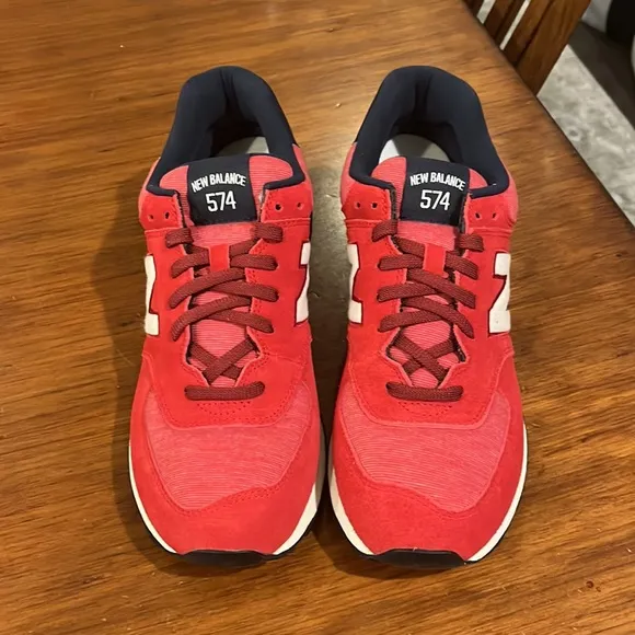 New Balance 574 ML574PRD varsity pack shoes sneakers red new Mens Size 9.5