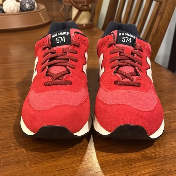 New Balance 574 ML574PRD varsity pack shoes sneakers red new Mens Size 9.5