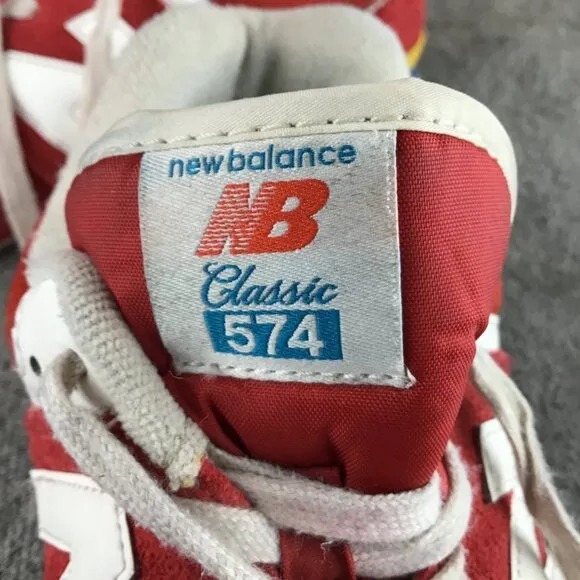New Balance 574 Rainbow Pack Team Red Sneakers Tennis Shoes 8.5 Women's/Men's 7
