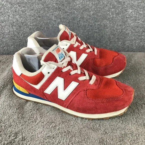 New Balance 574 Rainbow Pack Team Red Sneakers Tennis Shoes 8.5 Women's/Men's 7