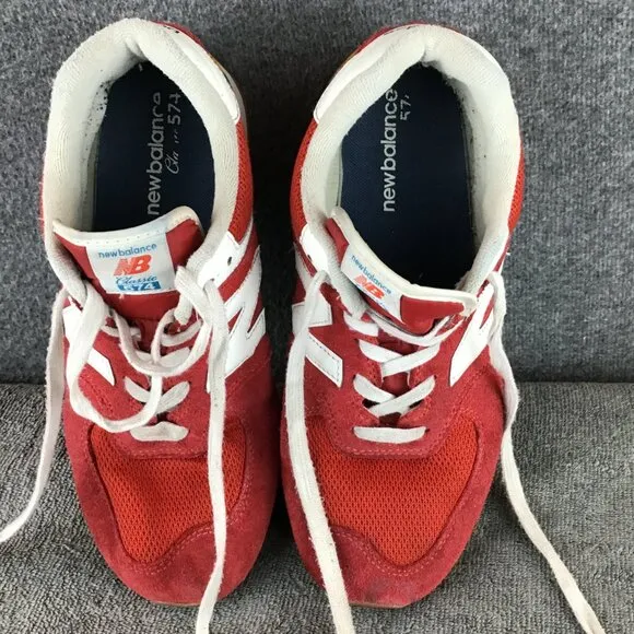 New Balance 574 Rainbow Pack Team Red Sneakers Tennis Shoes 8.5 Women's/Men's 7