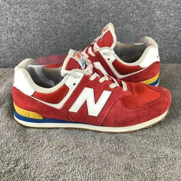 New Balance 574 Rainbow Pack Team Red Sneakers Tennis Shoes 8.5 Women's/Men's 7