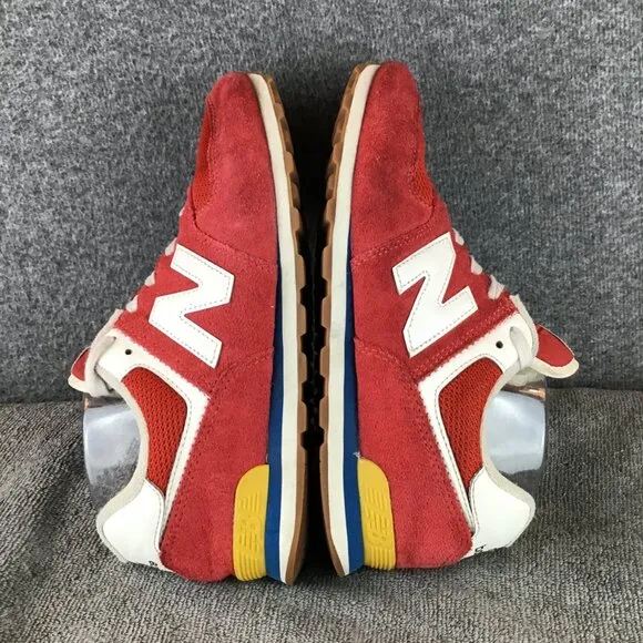 New Balance 574 Rainbow Pack Team Red Sneakers Tennis Shoes 8.5 Women's/Men's 7