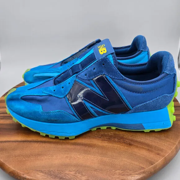 New Balance Jolly Rancher x 327 Shoes Mens 10.5 Blue Raspberry Sneakers NO LACES