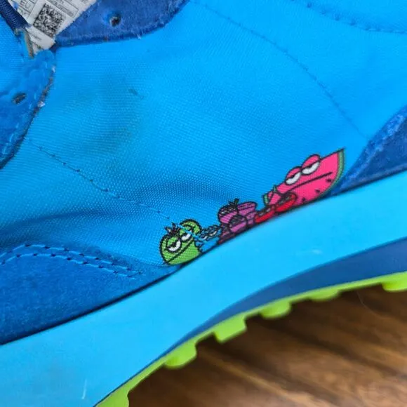 New Balance Jolly Rancher x 327 Shoes Mens 10.5 Blue Raspberry Sneakers NO LACES